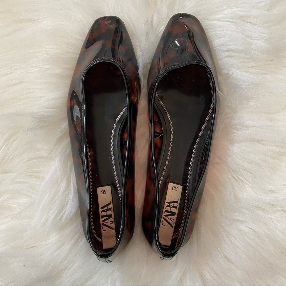 Zara womens flat loafers size 38